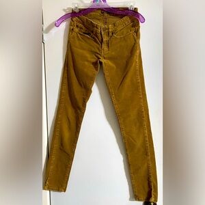 PrAna women’s corduroy skinny stretch size 0 the color is called earthbound